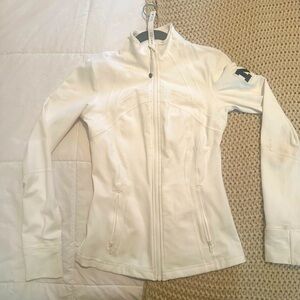University of Michigan white Lululemon define jacket.